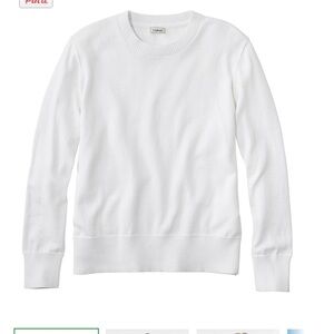 L.L. Bean Women’s Classic White Crewneck Sweater